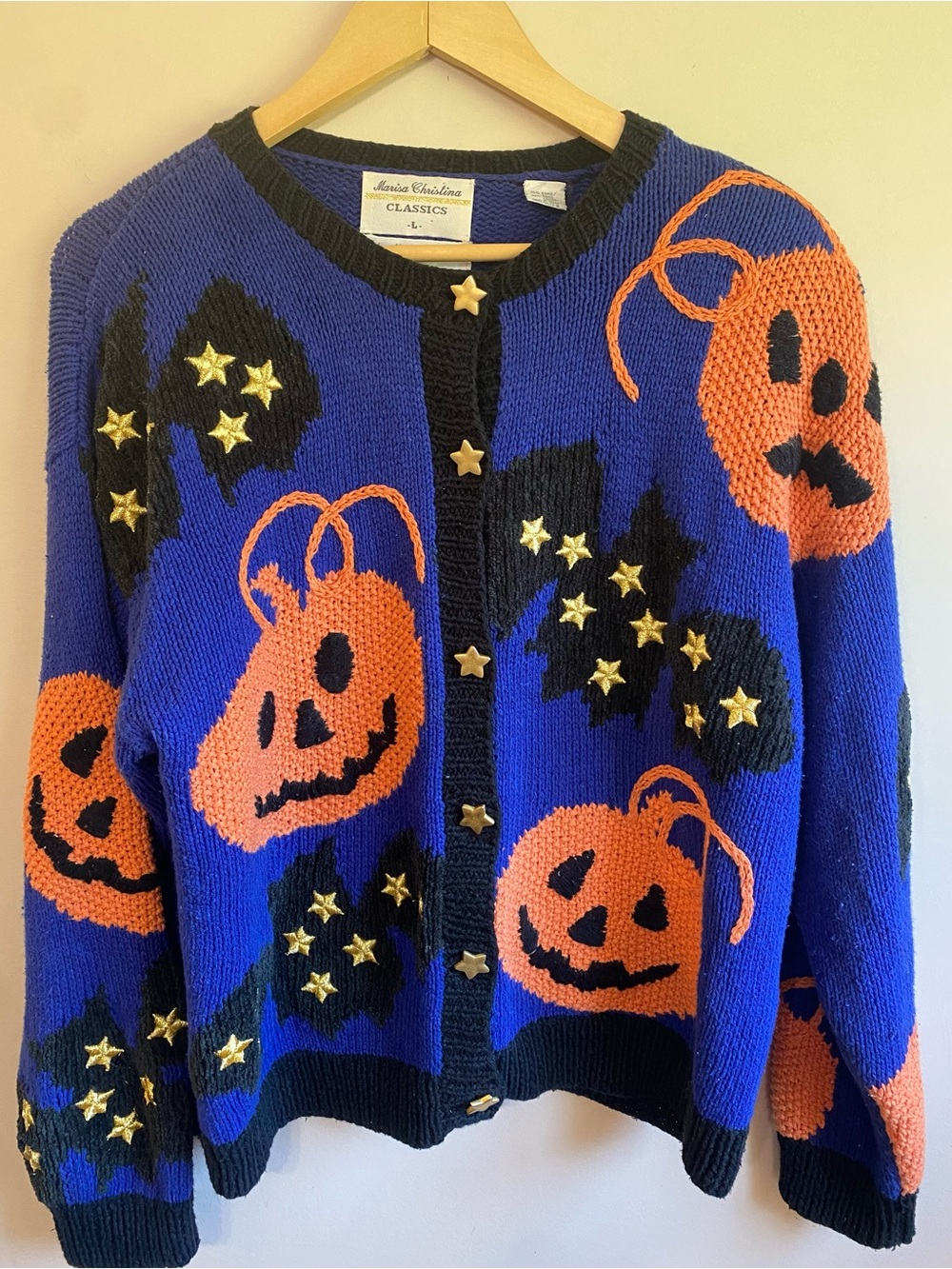 Vintage Marisa Christina Halloween Cardigan